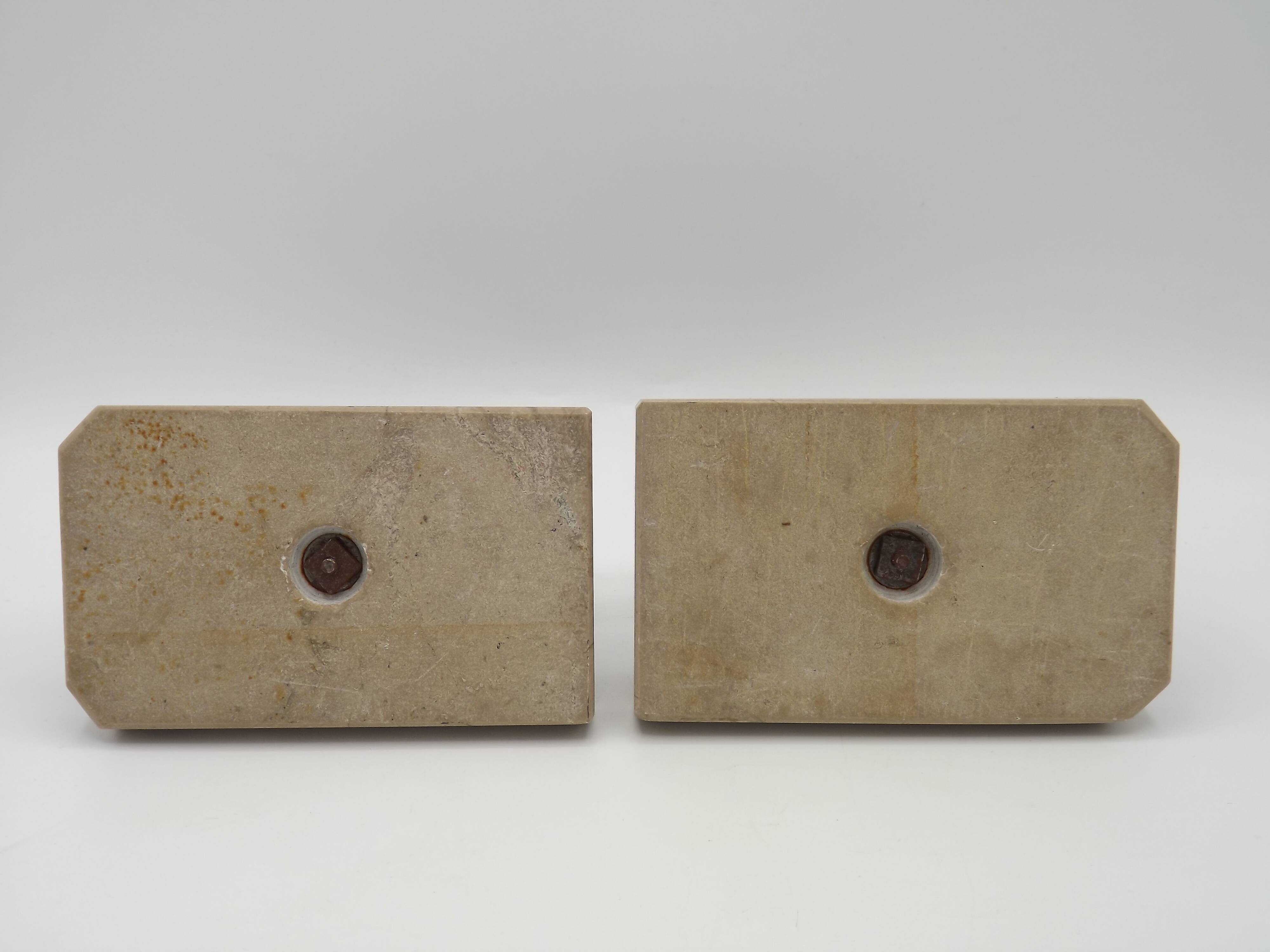 Vintage French Art Deco Fish Book Ends - Marble and Spelter Bookends