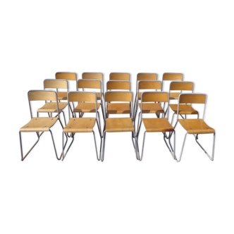 Set of 15 vintage chairs