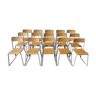 Set de 15 chaises vintage