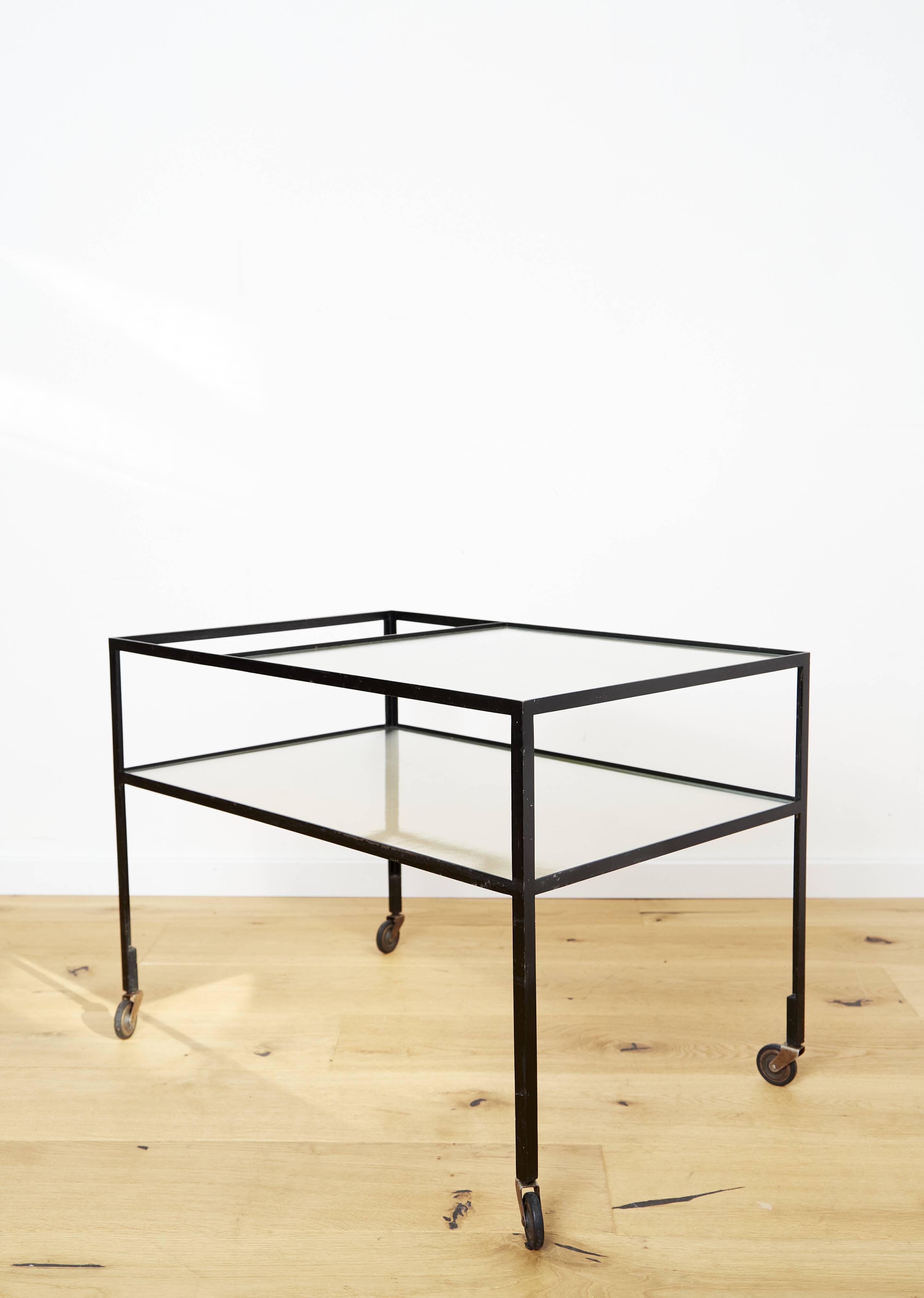 Chariot de bar Herbert Hirche pour Christian Holzäpfel, 1956