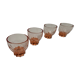 4 verres rose