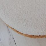 Fabric pouf buckle, end of sofa