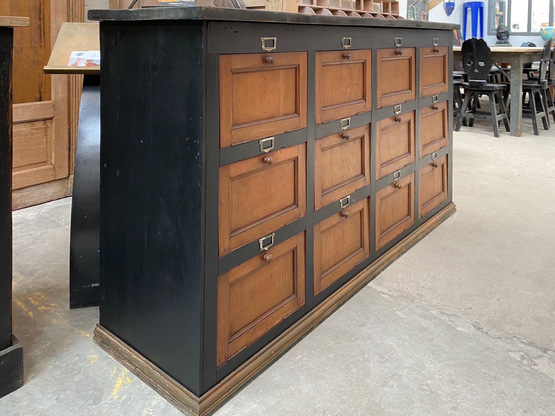 Old piece of furniture with valves