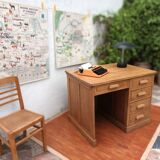 Solid oak desk counter