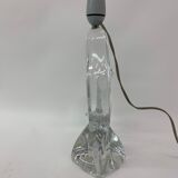 Set of 2 Daum France crystal table lamp , 1950's