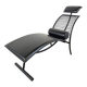 Vintage chaise longue in the manner of Rene Herbst, 1990s
