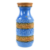 Vase en céramique, design allemand, années 1960, fabriqué par Übelacker Keramik