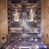 Japanese Lacquer and Shibayama Cabinet, Meiji Period Japan
