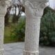 2 old plaster columns