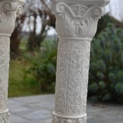 2 old plaster columns