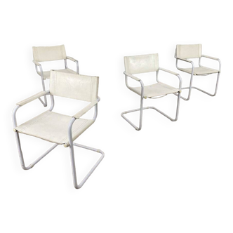 Set of 4 Cantilever chairs by Matteo Grassi