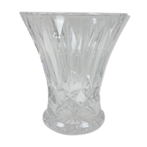 Transparent crystal vase tulip shape