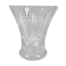 Transparent crystal vase tulip shape