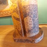 Vintage cork lamp from the 60s, 70's