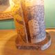 Vintage cork lamp from the 60s, 70's