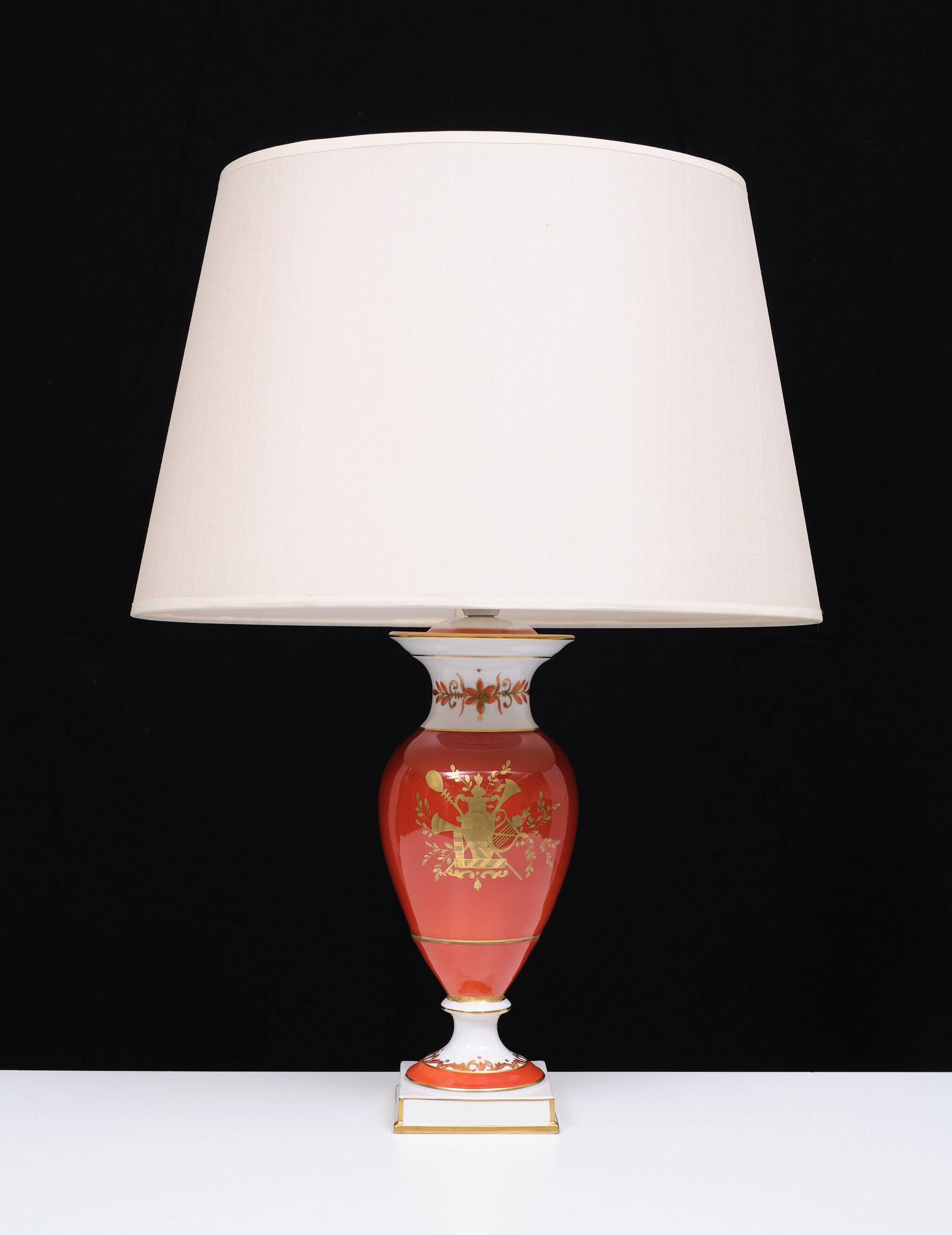 Dresden Porcelain table lamp 1910 Germany