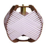 Lampe lilas tissée à poser