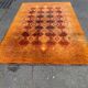 Large vintage shaggy carpet DESSO Menuette 200x300 cm orange & brown 1970