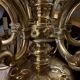 Large Dutch brass chandelier, 12 lights