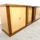 Vintage lacquered goatskin credenza, 1970s