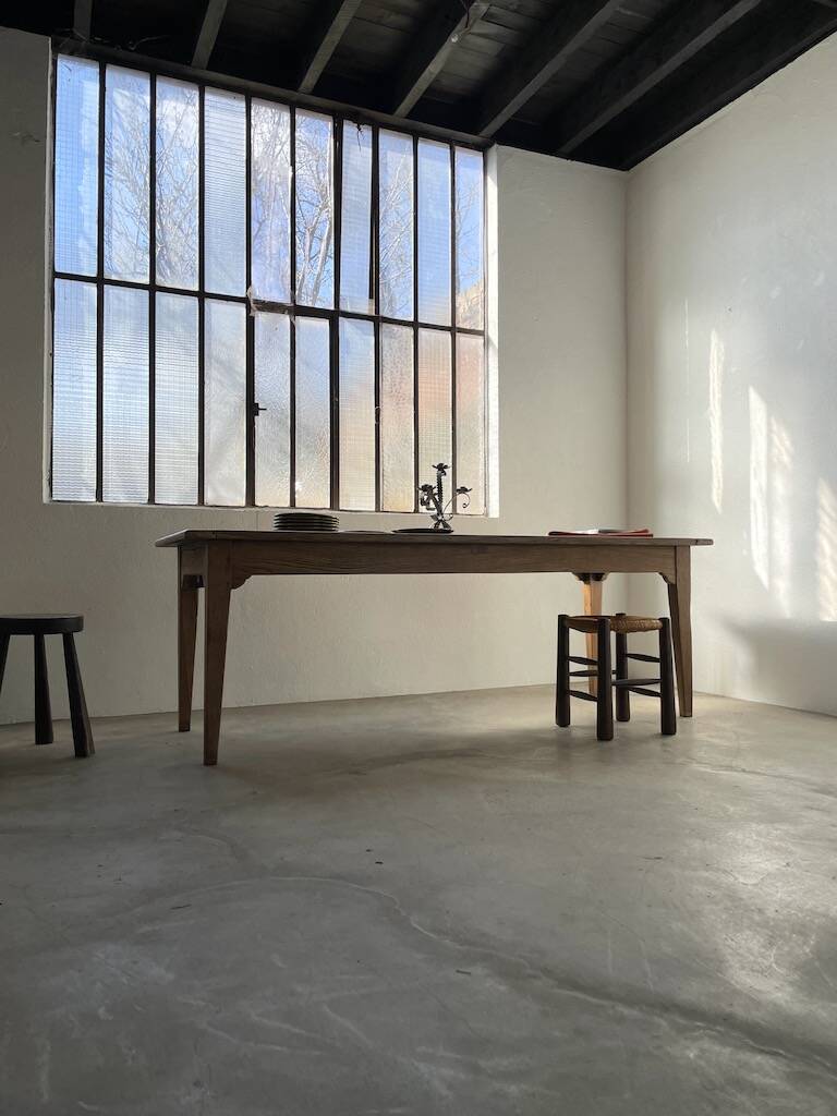 Oak farm table 220 cm