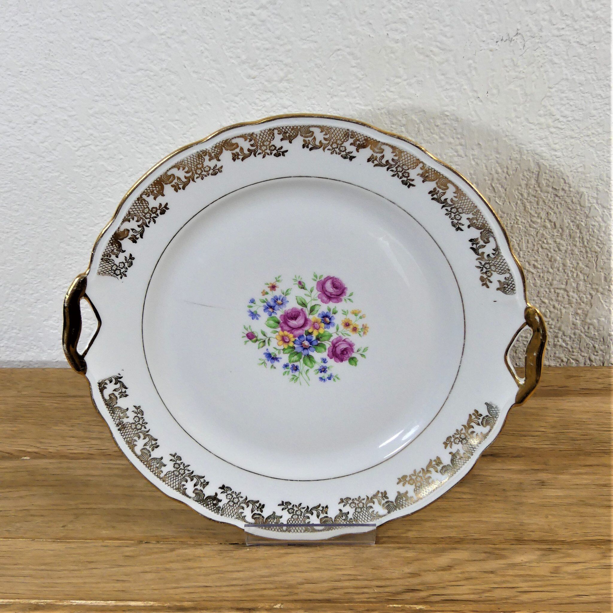 Cake dish - Vintage porcelain presentation dish