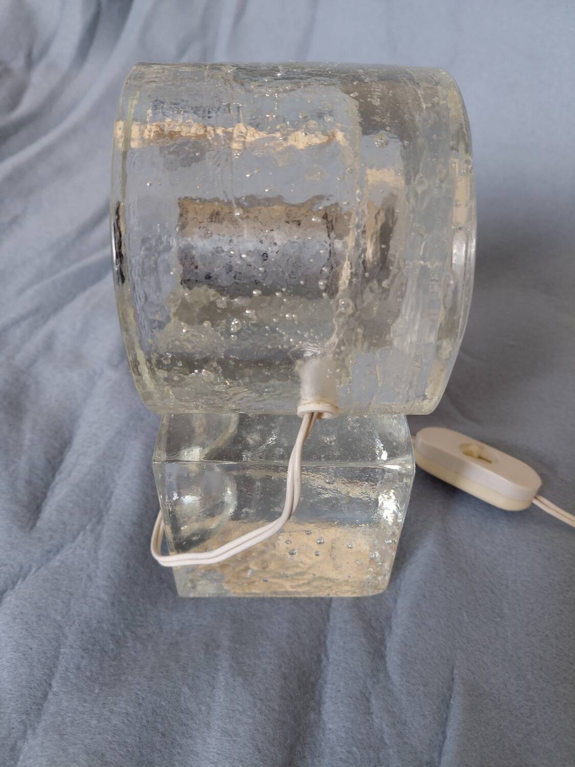 Albano Poli "ice block" table lamp