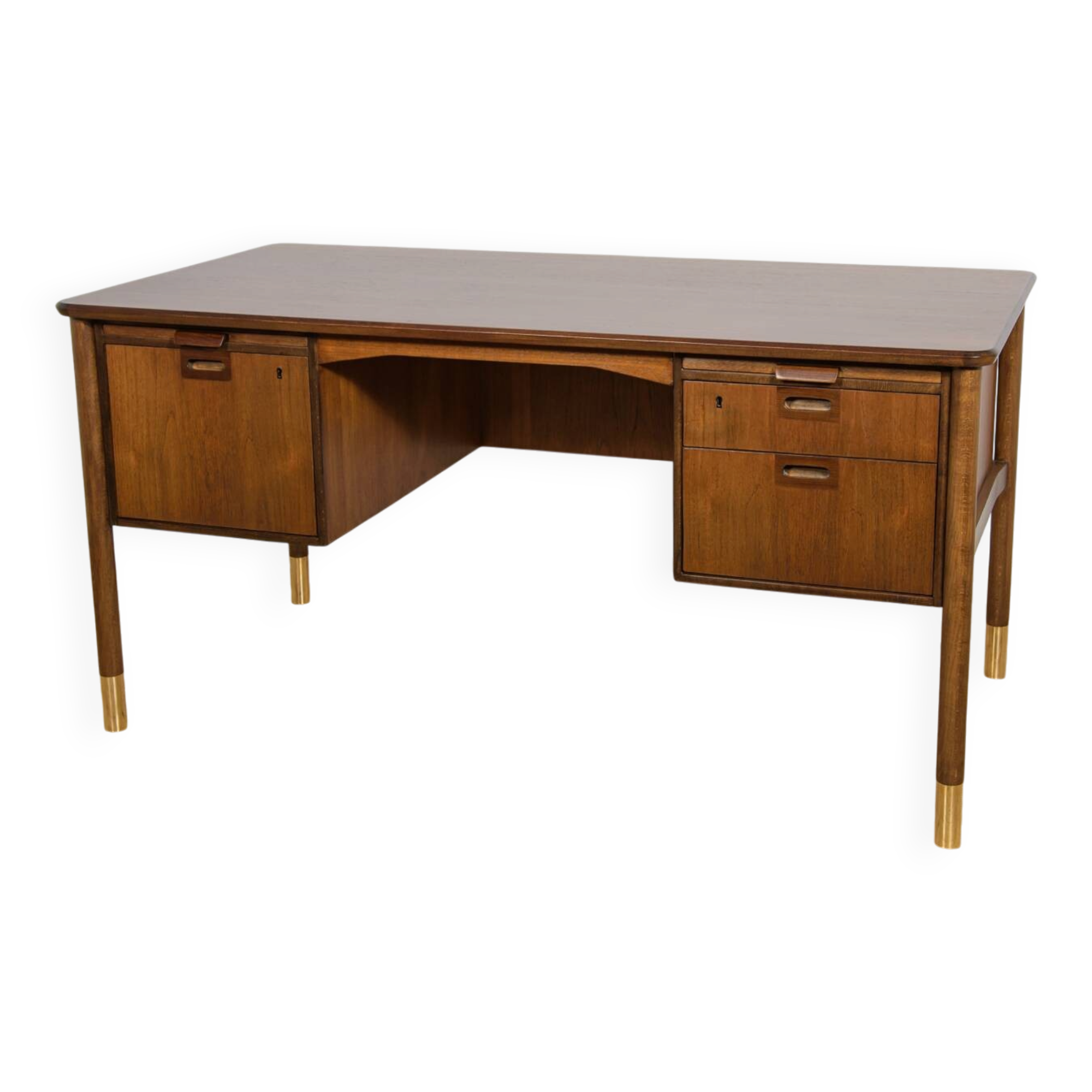 Mid-century teak desk by Sten Blomberg for Seffle Möbelfabrik, Sweden, 1960s