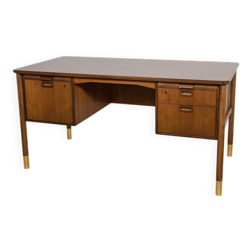 Bureau en teck du milieu du siècle par Sten Blomberg pour Seffle Möbelfabrik, Suède, années 1960.