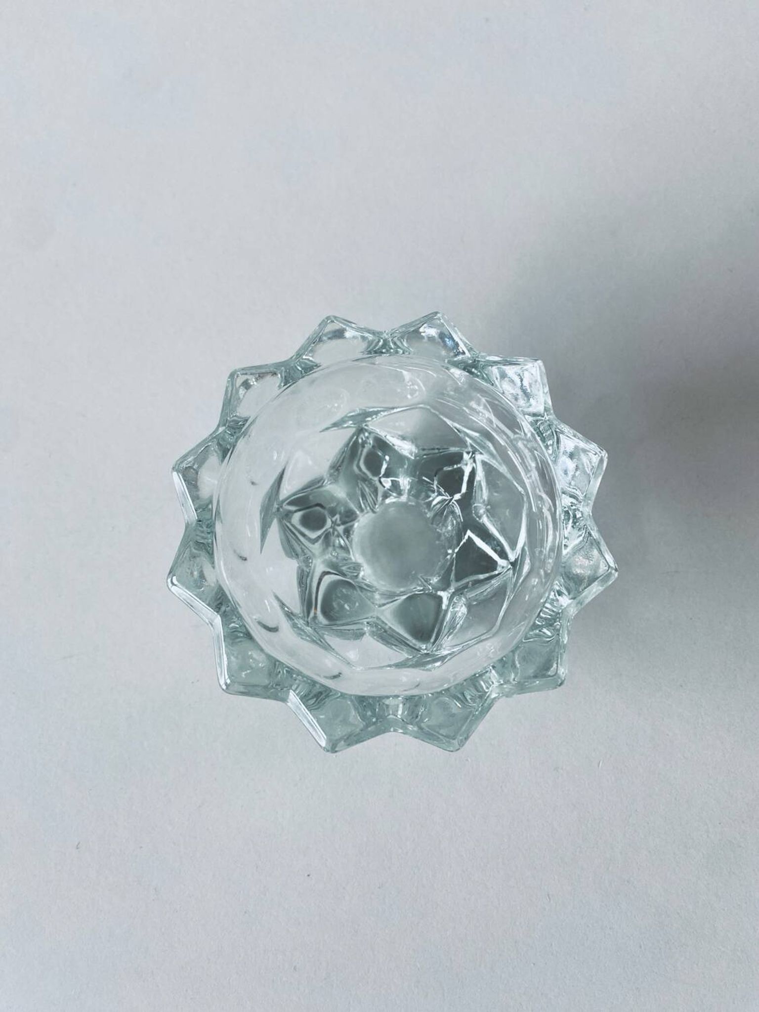 Bougeoir étoilé en cristal