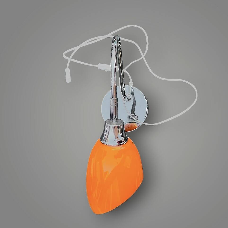 IKEA Kaskad A9308 table lamp in orange opaline glass, 1995