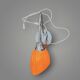 Lampe de table IKEA Kaskad A9308 en verre opalin orange, 1995