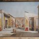 Watercolor nineteenth of the ruins of Pompeii.