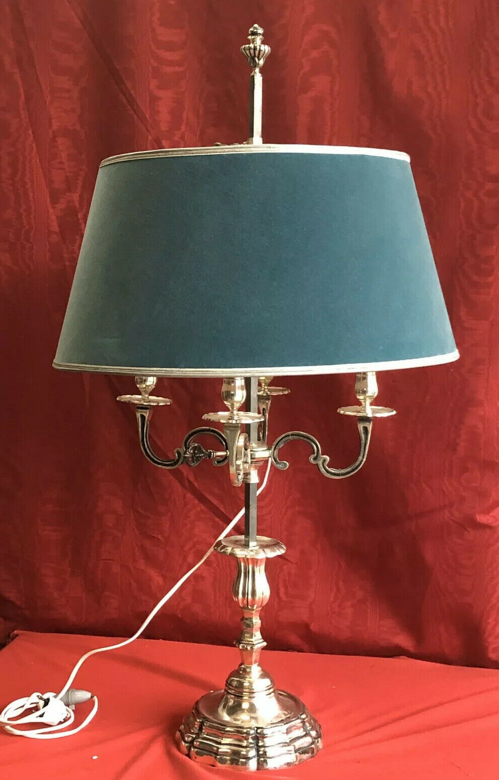 Silver bronze hot water bottle lamp