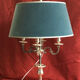 Lampe bouillotte en bronze argenté
