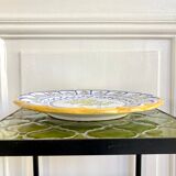 Hand-painted ceramic cake plate