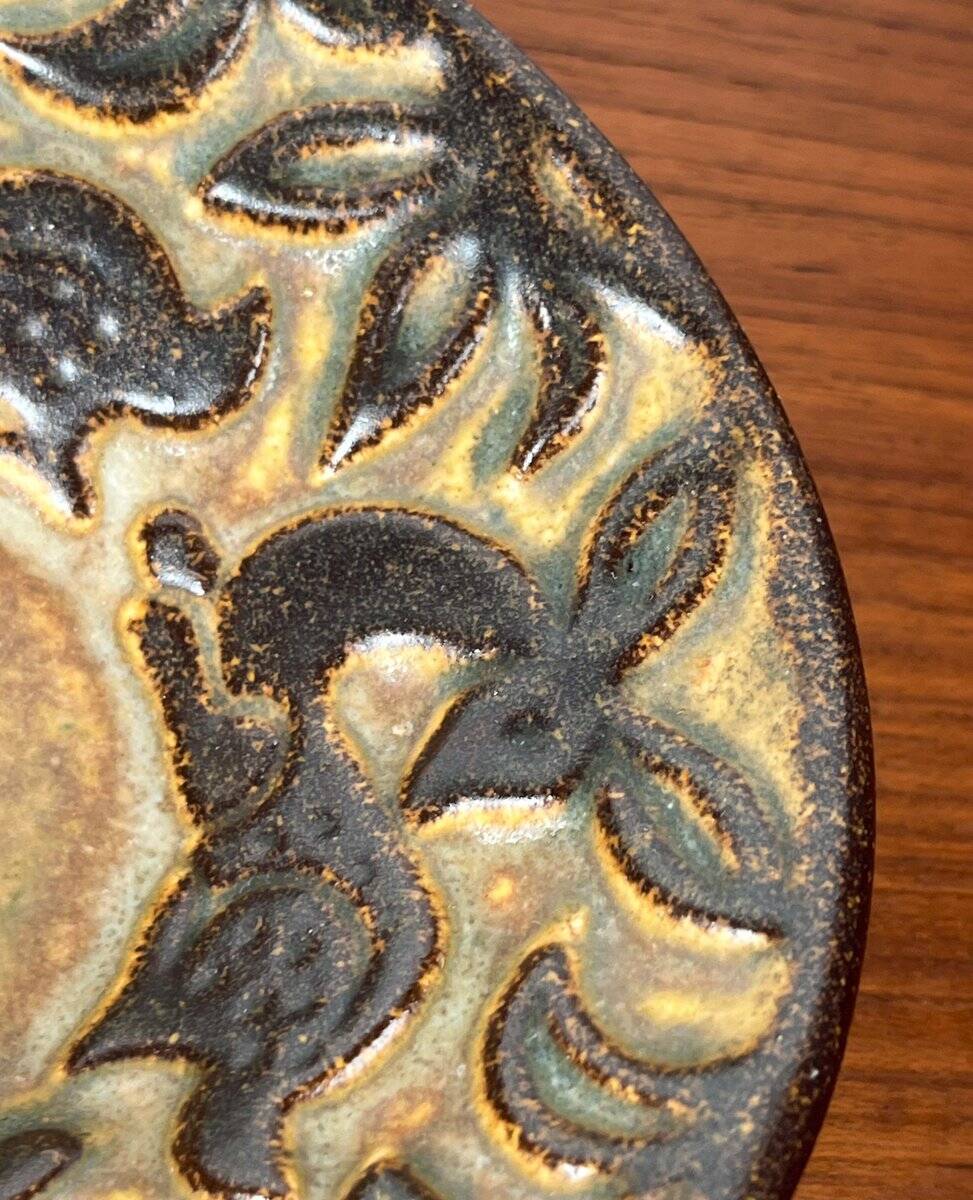 Bols et porte-bougie en poterie d'atelier danoise du milieu du siècle moderne de Michael Andersen Keramik, années 1960, lot de 3