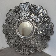 Miroir mexicain vintage en métal
