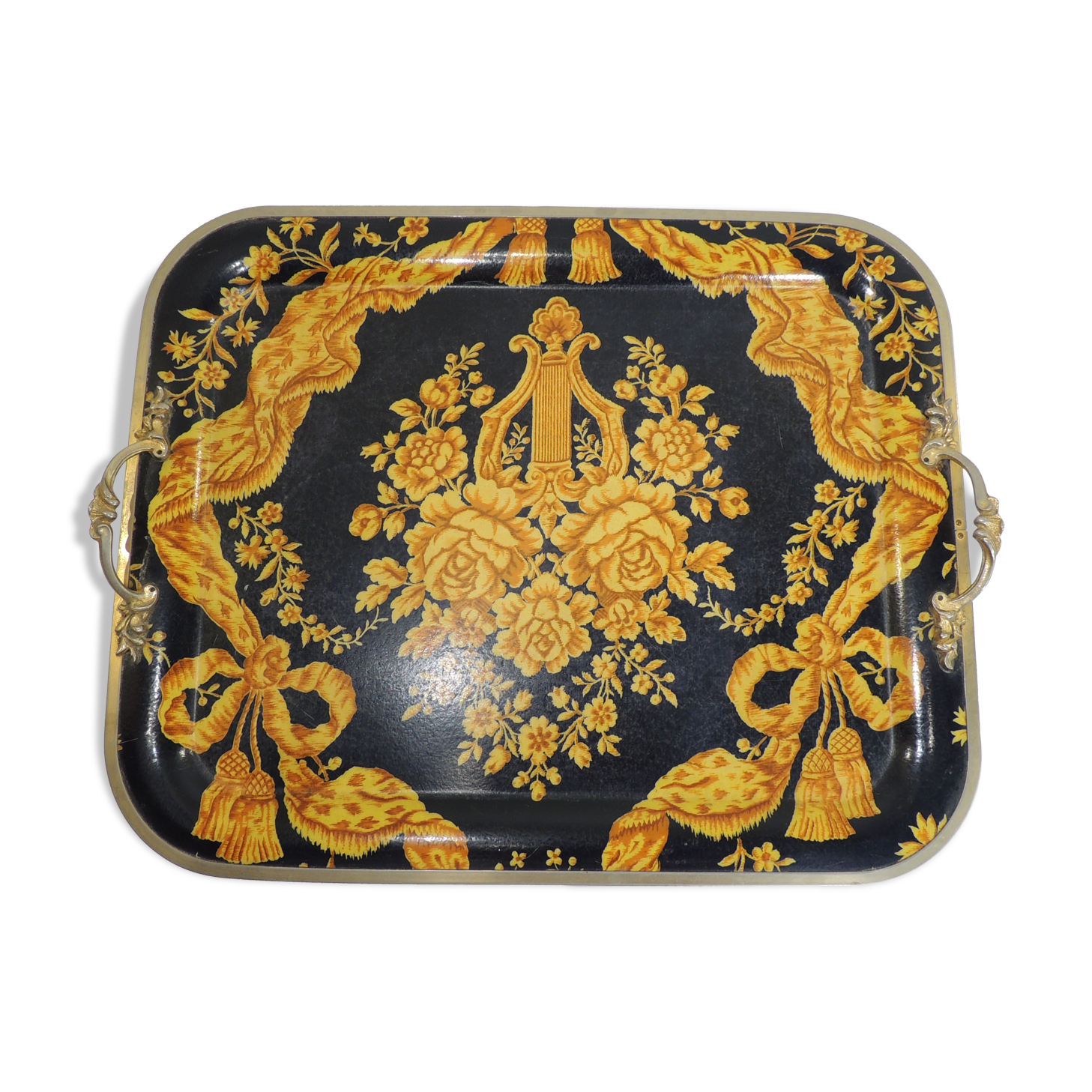 Plateau de service à thé style baroque