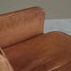 1970s patinated leather Scandinavian lounge chair