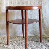 Table d'appoint style Art-Déco en bois massif - années 30/40