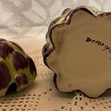 Vintage slip pot and plate