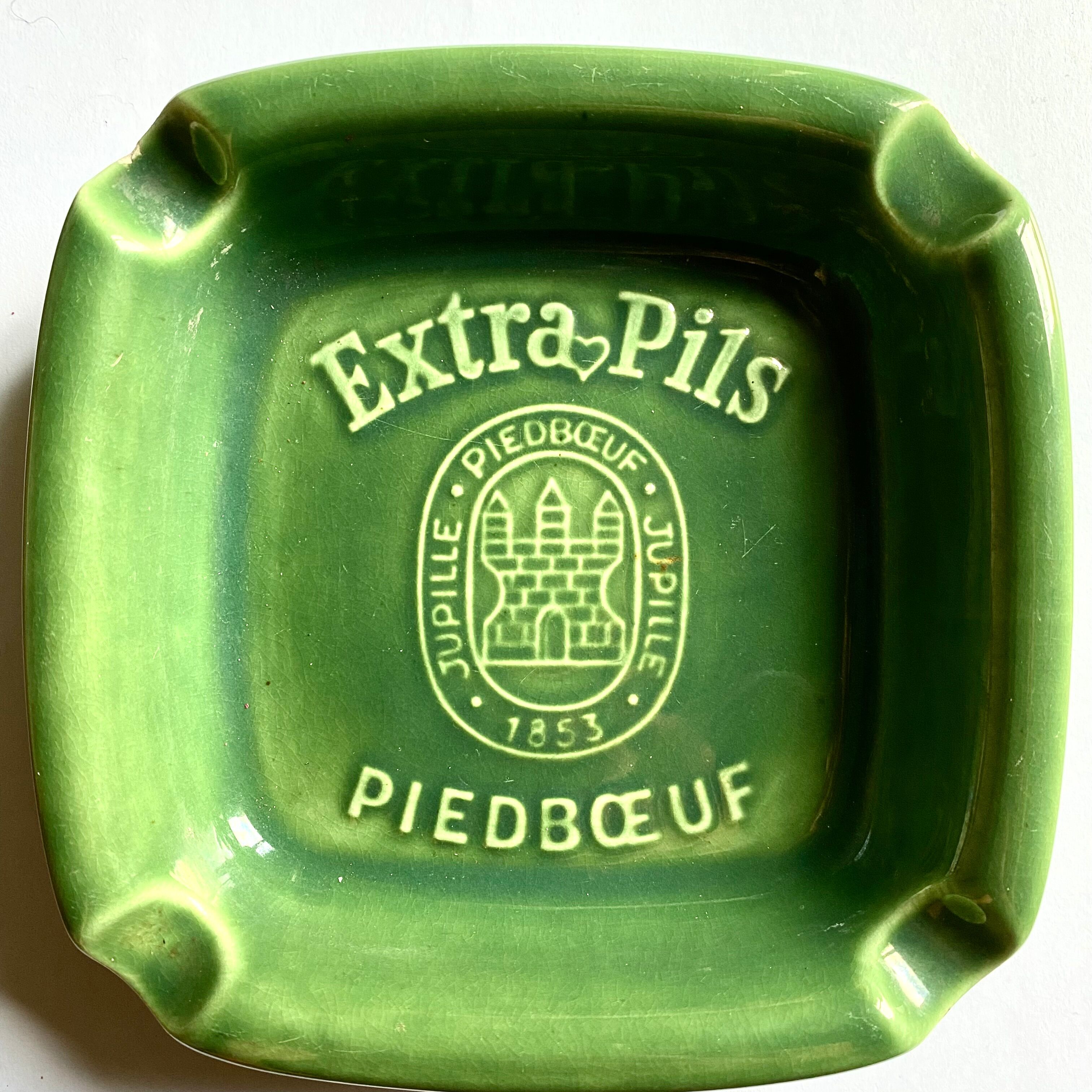 Cendrier publicitaire vintage brasserie piedboeuf