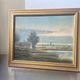 Vintage Landscape oil on canvas With Wooden frame