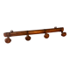 Old wooden wall coat rack