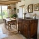 Buffet bas style Louis XV en merisier 