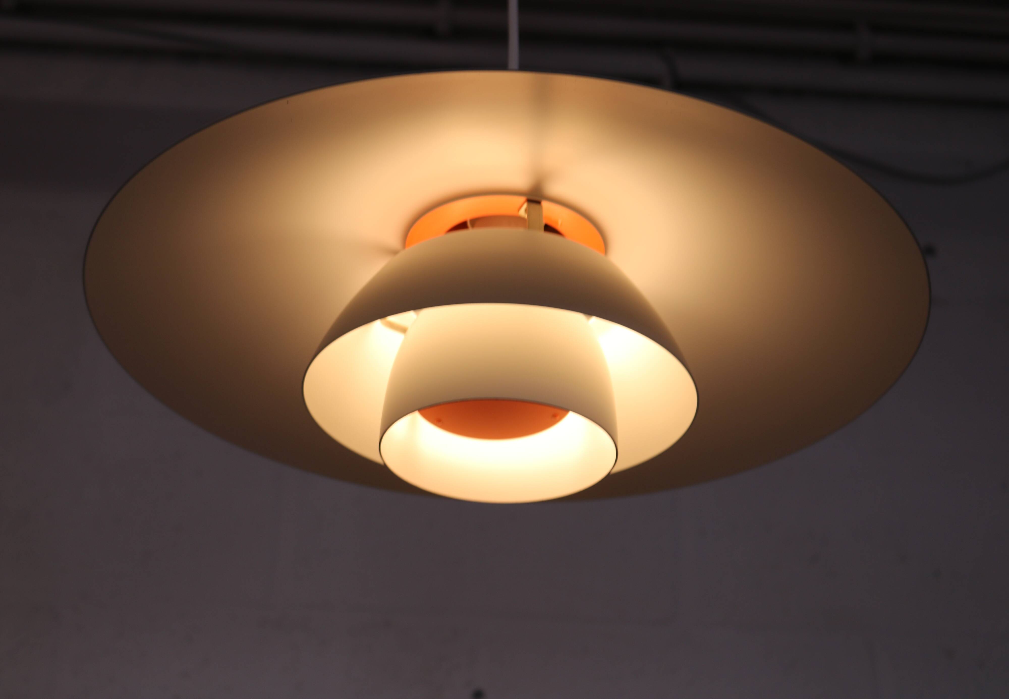 Vintage louis poulsen ph 4/3 pendant lamp: danish mid-century modern