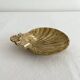 Vintage bronze shell ashtray