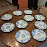 Assiettes jardinniere Sarreguemines
