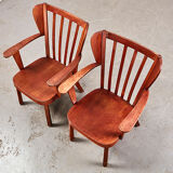 Paire de fauteuils Canada de Christian E. Hansen pour Fritz Hansen Danemark 1940